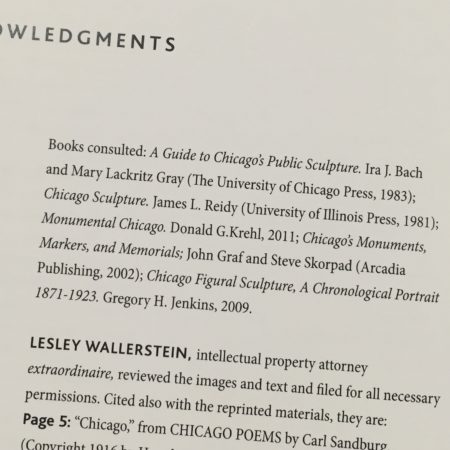 Acknowledgement page in Larry Broutman's new book