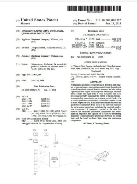 First page of the ten-millionth patent application