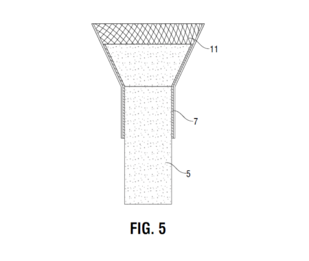 Diagram for a three-part ice cream cone patent