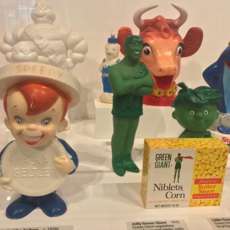 Brand mascots at the Inventor's Hall of Fame museum