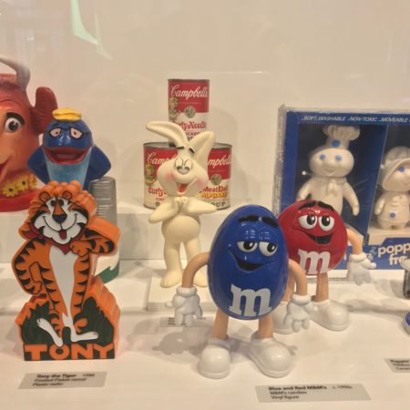 Brand mascots at the Inventor's Hall of Fame museum